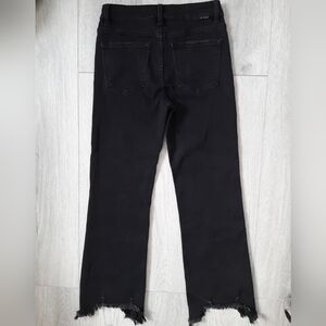 Wild Oak Boutique X Risen Jeans VINTAGE BLACK Size 3 Waist 26 Frayed Hem